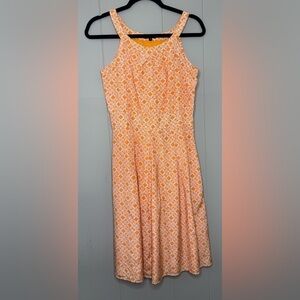 Tocca Silk Blend Geometric Lined Dress With Pockets Womens Size 4